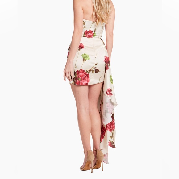NWOT Never Worn Katie May Chasing Dawn Floral Drape Minidress size Large - Picture 3 of 6